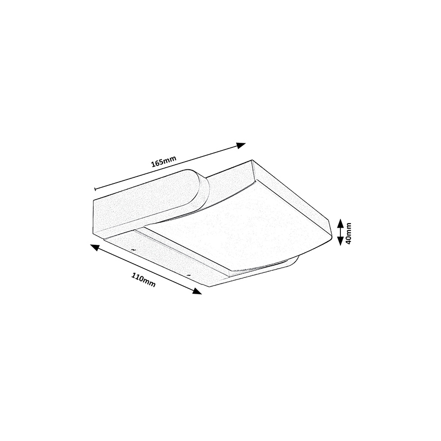 Brilagi - LED Wandlamp voor buiten ANKLE LED/18W/230V 4000K IP65 antraciet