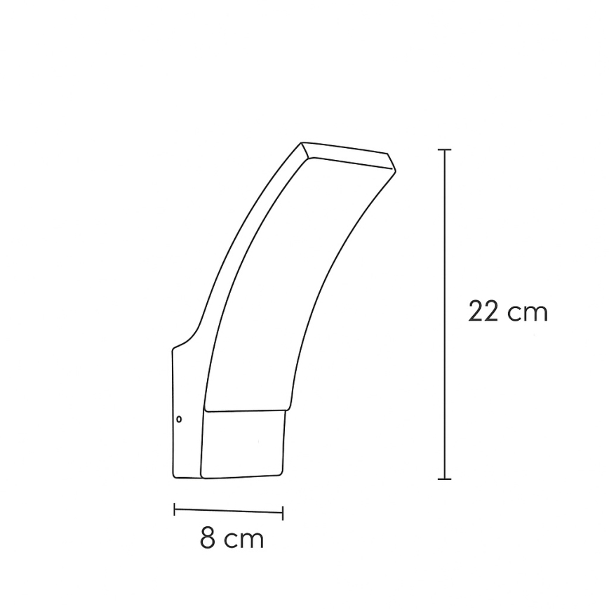 Brilagi - LED Wandlamp voor buiten ARCELO LED/9W/230V IP44