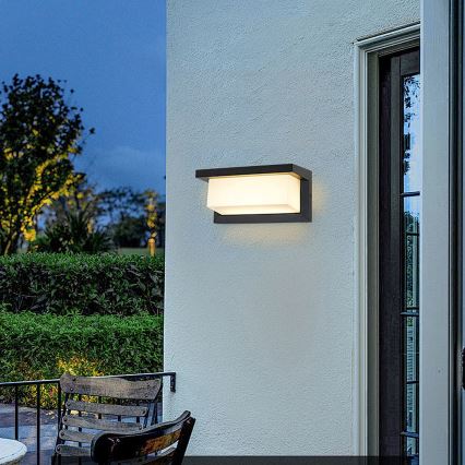 Brilagi - LED Wandlamp voor buiten BRICKY LED/12W/230V zwart IP54