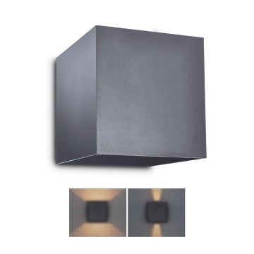 Brilagi - LED Wandlamp voor buiten CUBE LED/6W/230V antraciet IP54