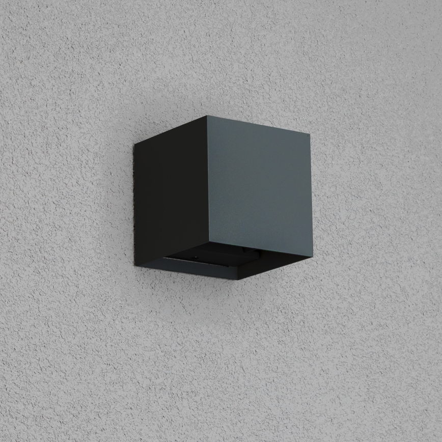 Brilagi - LED Wandlamp voor buiten CUBE LED/6W/230V antraciet IP54