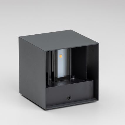 Brilagi - LED Wandlamp voor buiten CUBE LED/6W/230V antraciet IP54