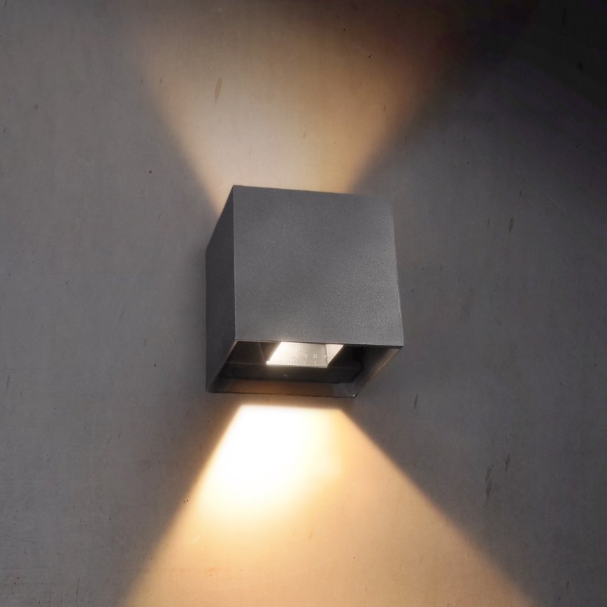 Brilagi - LED Wandlamp voor buiten CUBE LED/6W/230V antraciet IP54