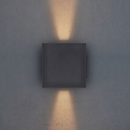 Brilagi - LED Wandlamp voor buiten CUBE LED/6W/230V antraciet IP54