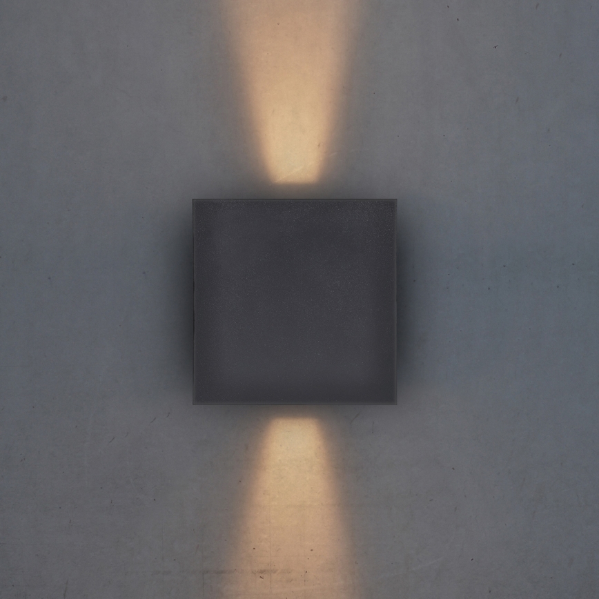 Brilagi - LED Wandlamp voor buiten CUBE LED/6W/230V antraciet IP54