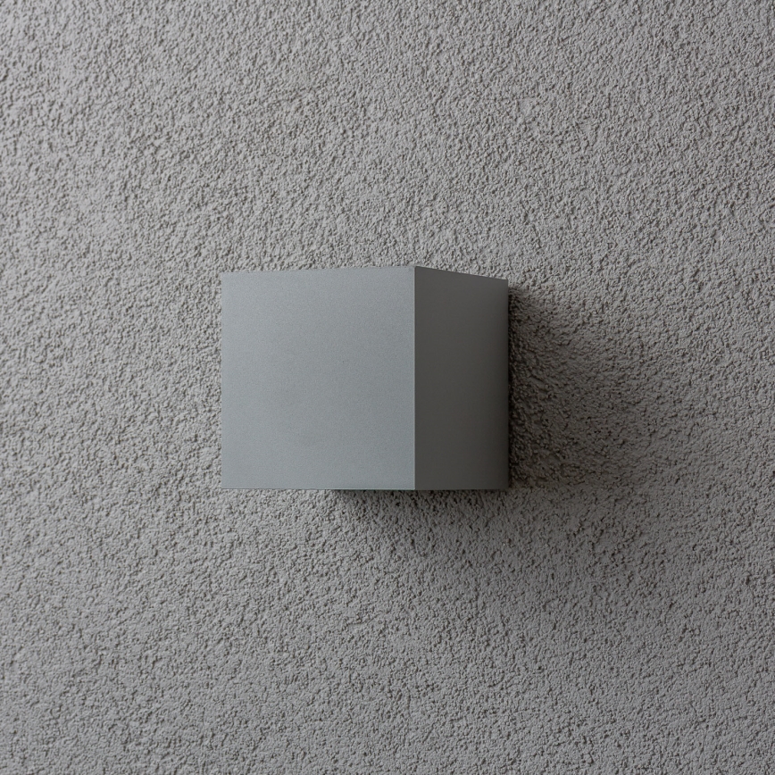 Brilagi - LED Wandlamp voor buiten CUBE LED/6W/230V grijs IP54