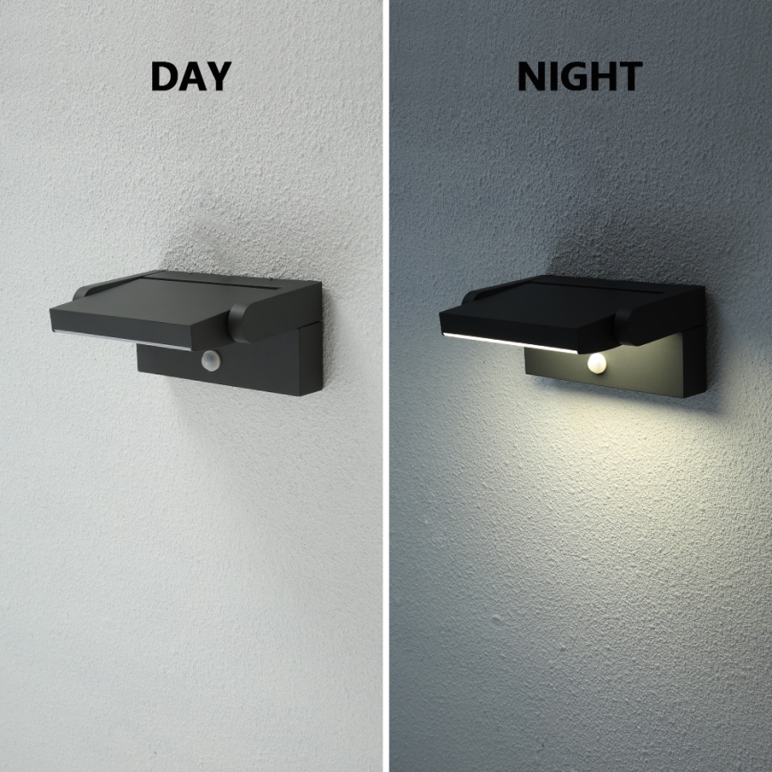 Brilagi - LED Wandlamp voor buiten met sensor ANKLE LED/12,5W/230V IP54