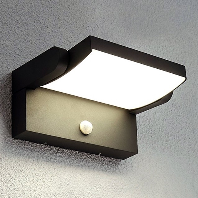 Brilagi - LED Wandlamp voor buiten met sensor ANKLE LED/18W/230V 3000K IP65 antraciet