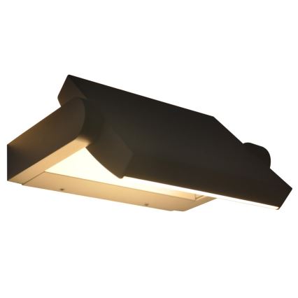 Brilagi - LED Wandlamp voor buiten met sensor ANKLE LED/18W/230V 3000K IP65 antraciet