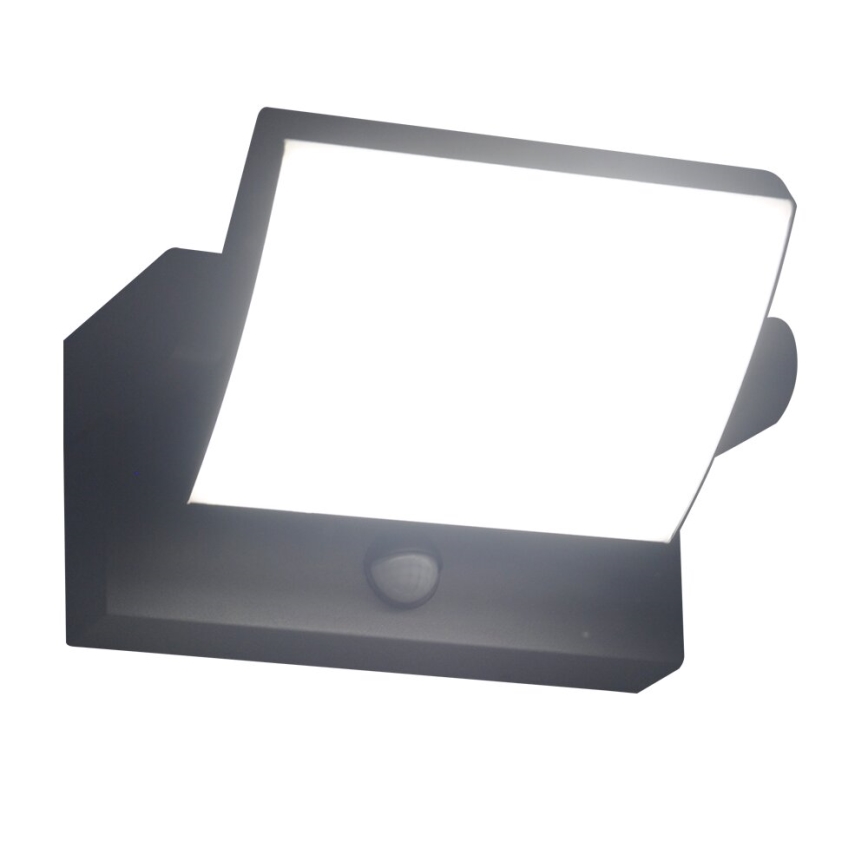 Brilagi - LED Wandlamp voor buiten met sensor ANKLE LED/18W/230V 4000K IP65 antraciet