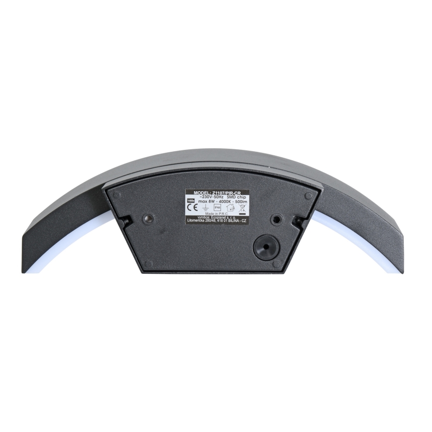 Brilagi - LED Wandlamp voor buiten met sensor ARCELO LED/8W/230V IP54