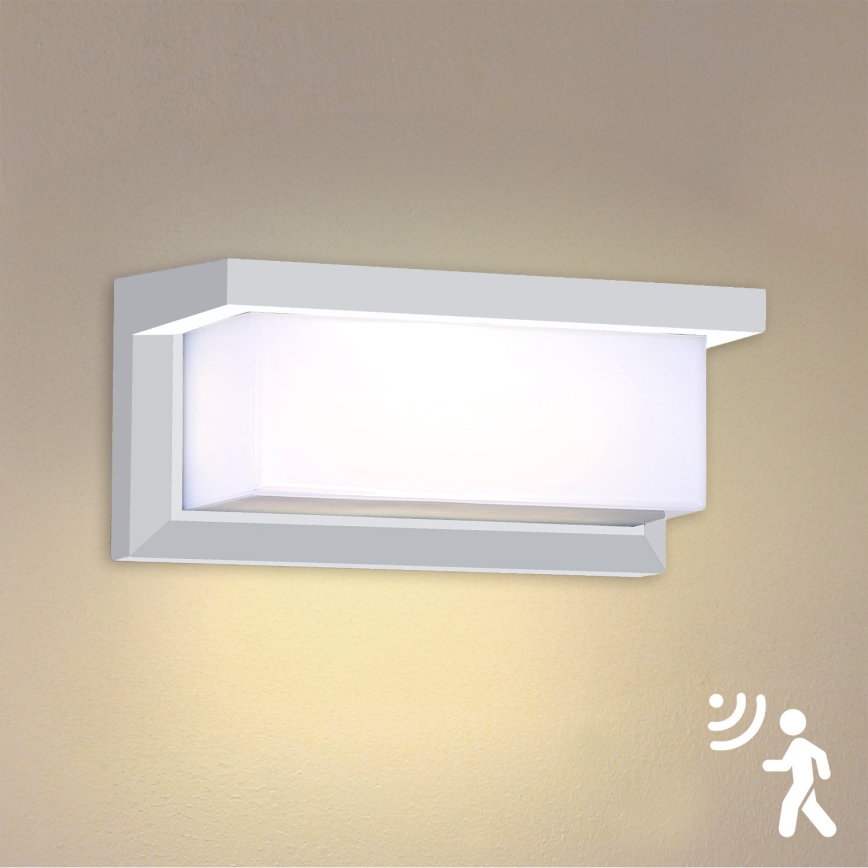 Brilagi - LED Wandlamp voor buiten met sensor BRICKY LED/12W/230V wit IP54