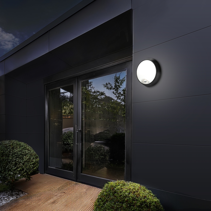 Brilagi - LED Wandlamp voor buiten met sensor 2in1 BULKHEAD LED/20W/230V IP65