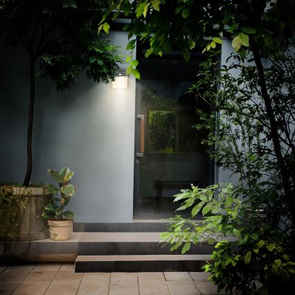 Brilagi - LED Wandlamp voor buiten met sensor TERNI LED/12W/230V antraciet IP44