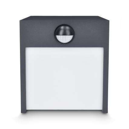 Brilagi - LED Wandlamp voor buiten met sensor TERNI LED/12W/230V antraciet IP44