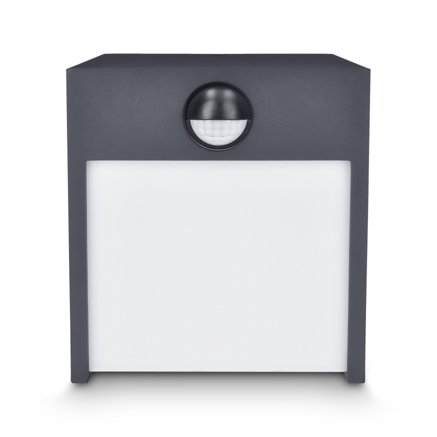 Brilagi - LED Wandlamp voor buiten met sensor TERNI LED/12W/230V antraciet IP44