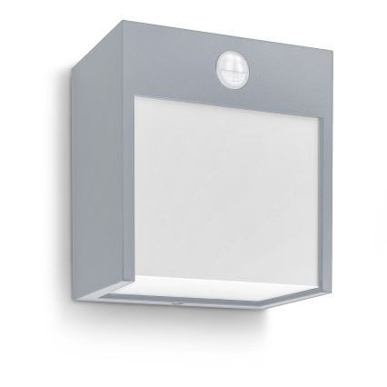 Brilagi - LED Wandlamp voor buiten met sensor TERNI LED/12W/230V grijs IP44