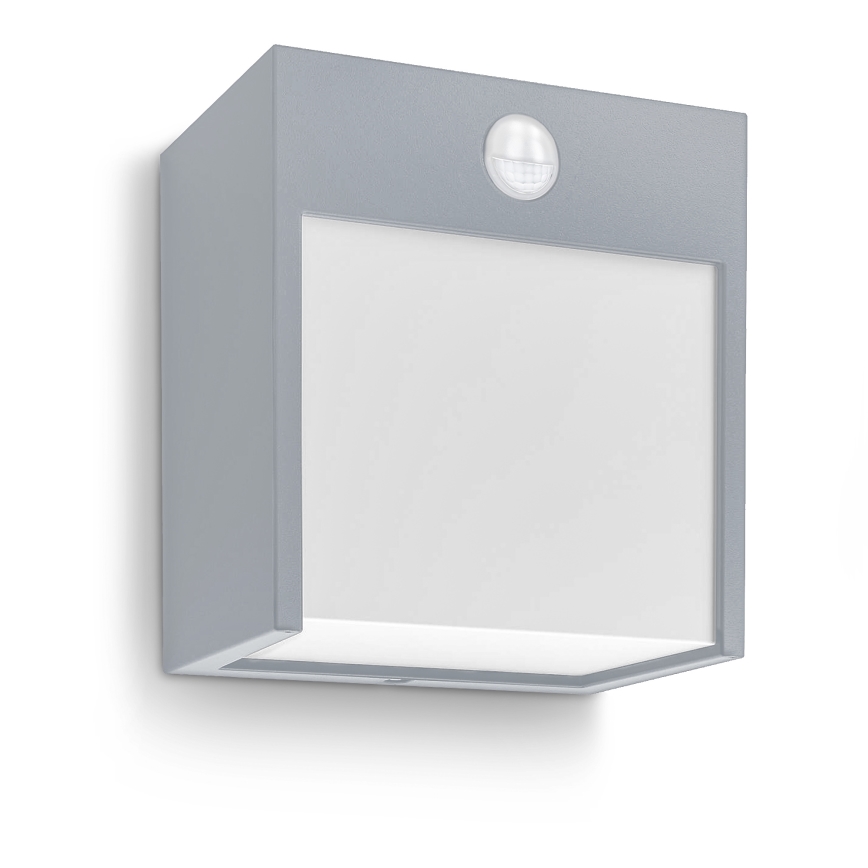 Brilagi - LED Wandlamp voor buiten met sensor TERNI LED/12W/230V grijs IP44