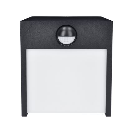 Brilagi - LED Wandlamp voor buiten met sensor TERNI LED/12W/230V zwart IP44