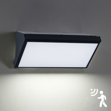 Brilagi - LED Wandlamp voor buiten met sensor TRIANGLE LED/20W/230V IP65