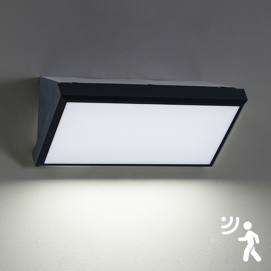 Brilagi - LED Wandlamp voor buiten met sensor TRIANGLE LED/20W/230V IP65
