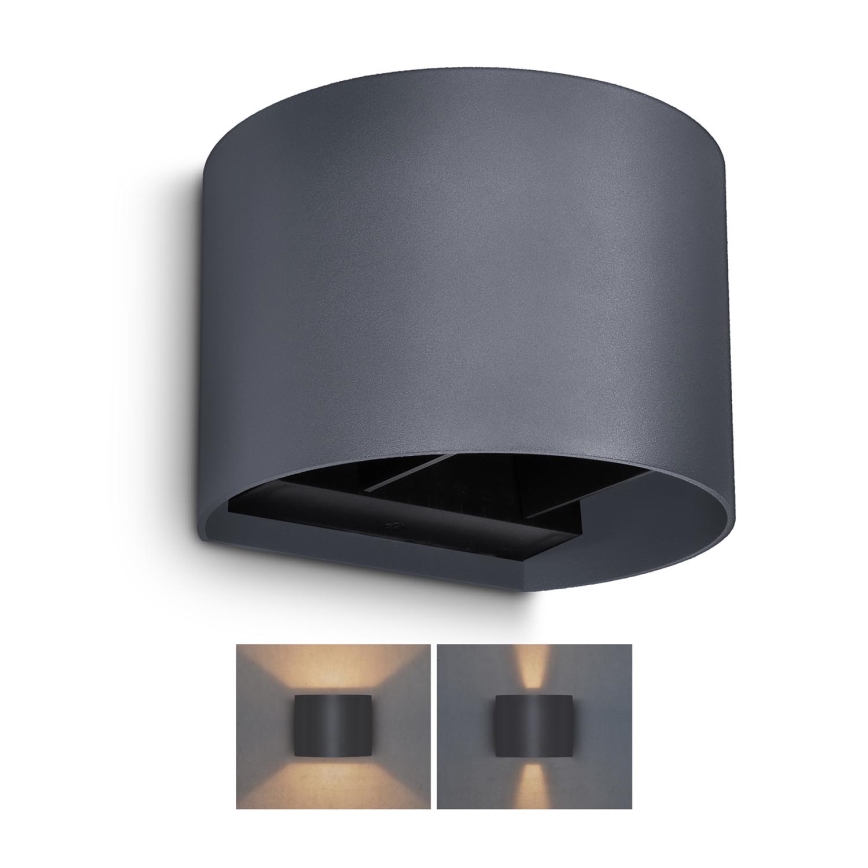Brilagi - LED Wandlamp voor buiten RONDO LED/6W/230V antraciet IP54