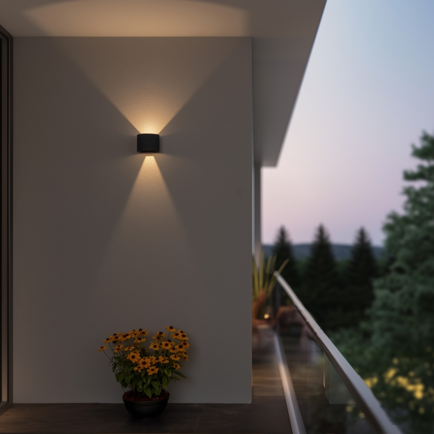 Brilagi - LED Wandlamp voor buiten RONDO LED/6W/230V antraciet IP54