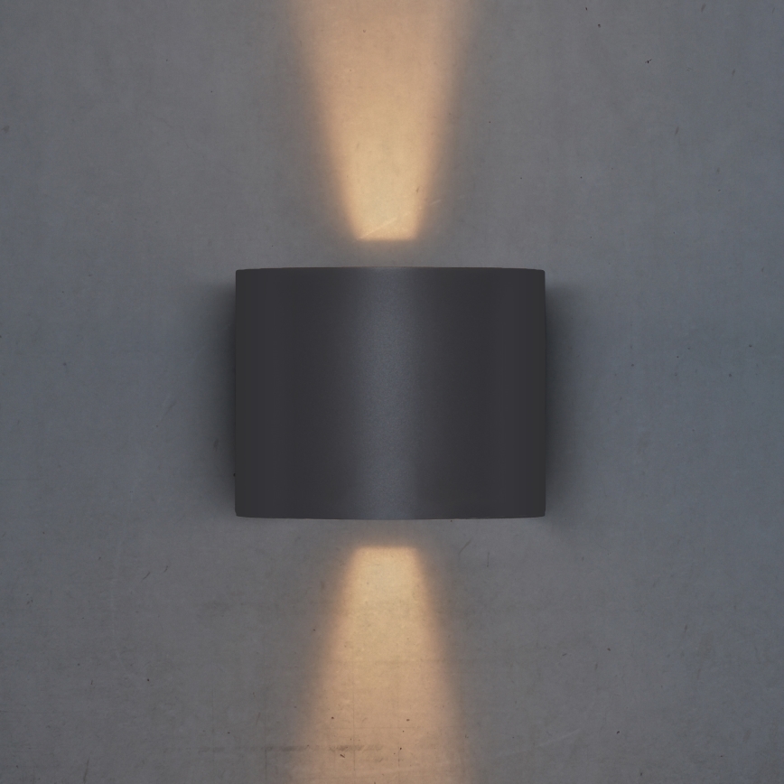 Brilagi - LED Wandlamp voor buiten RONDO LED/6W/230V antraciet IP54