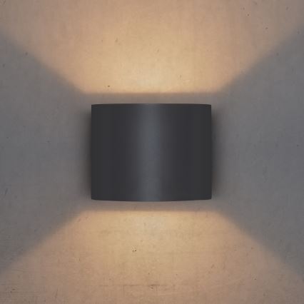 Brilagi - LED Wandlamp voor buiten RONDO LED/6W/230V antraciet IP54