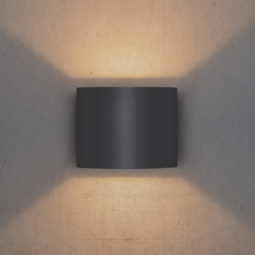 Brilagi - LED Wandlamp voor buiten RONDO LED/6W/230V antraciet IP54