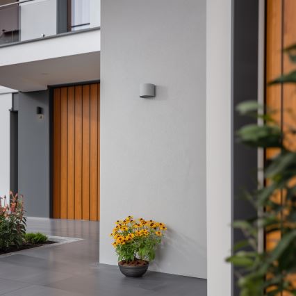 Brilagi - LED Wandlamp voor buiten RONDO LED/6W/230V grijs IP54