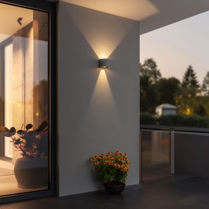 Brilagi - LED Wandlamp voor buiten RONDO LED/6W/230V grijs IP54