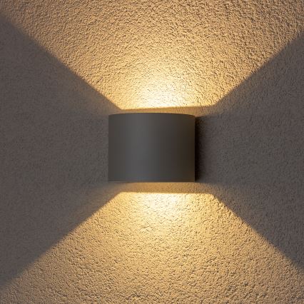 Brilagi - LED Wandlamp voor buiten RONDO LED/6W/230V grijs IP54