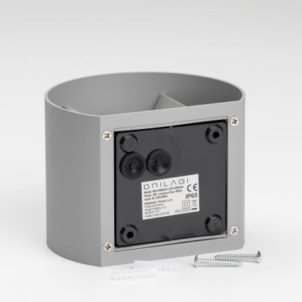 Brilagi - LED Wandlamp voor buiten RONDO LED/6W/230V grijs IP54