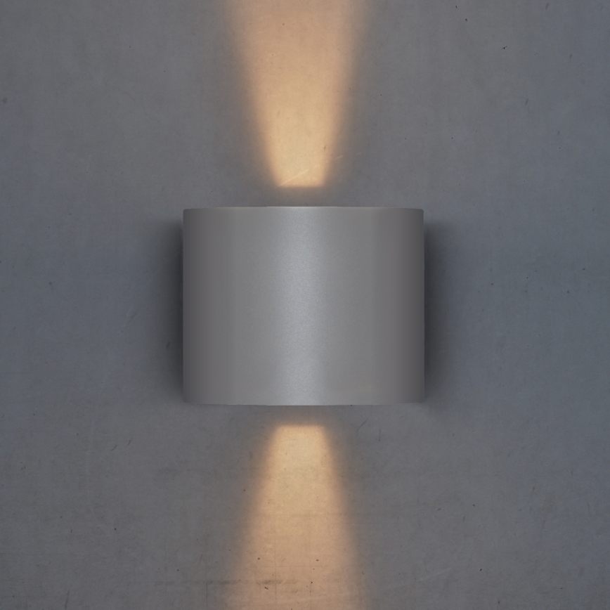 Brilagi - LED Wandlamp voor buiten RONDO LED/6W/230V grijs IP54