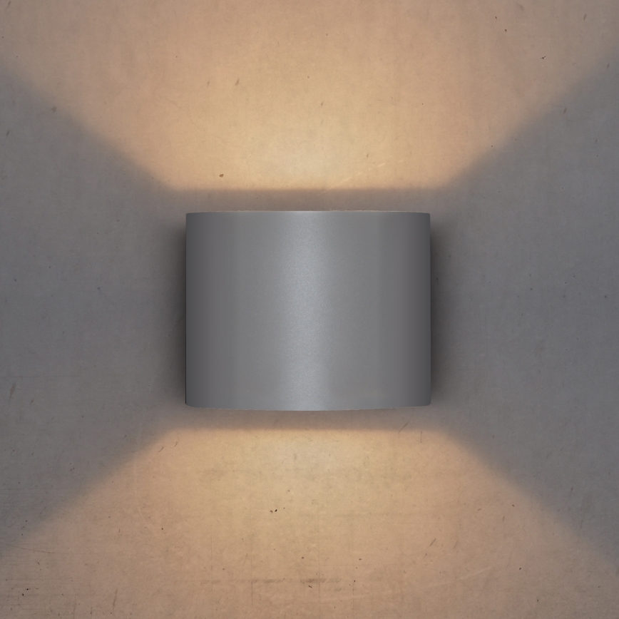 Brilagi - LED Wandlamp voor buiten RONDO LED/6W/230V grijs IP54