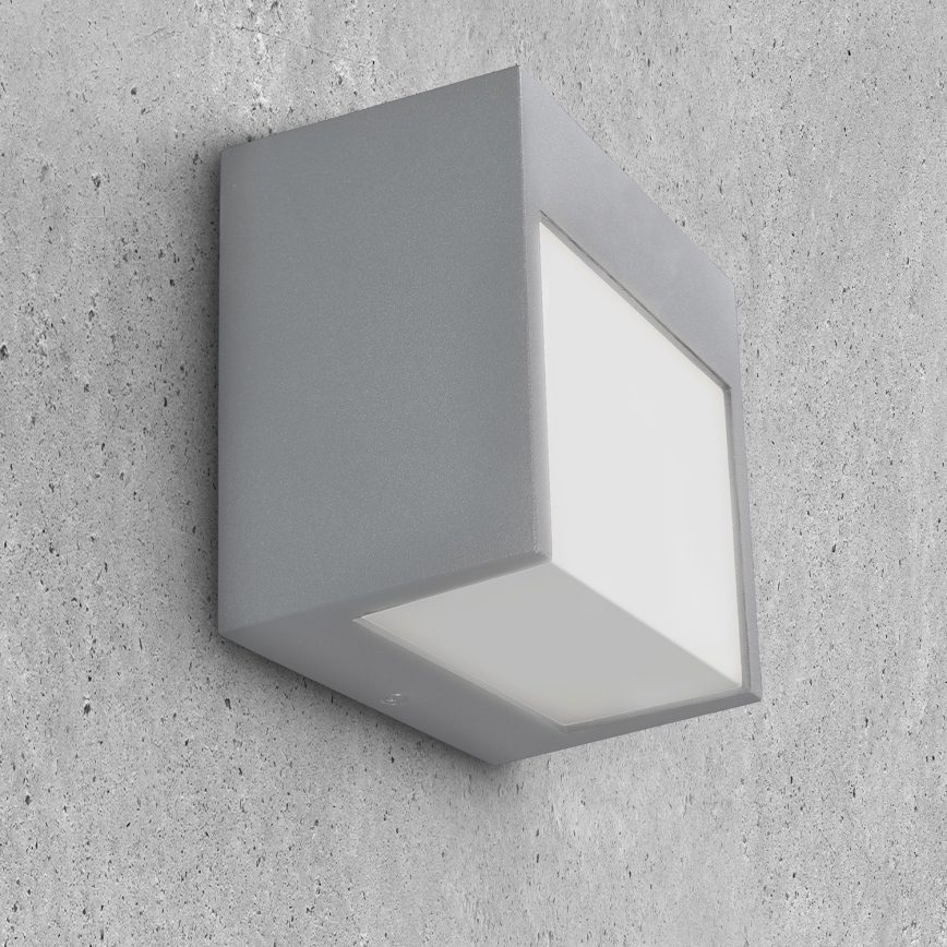 Brilagi - LED Wandlamp voor buiten TERNI LED/12W/230V grijs IP44