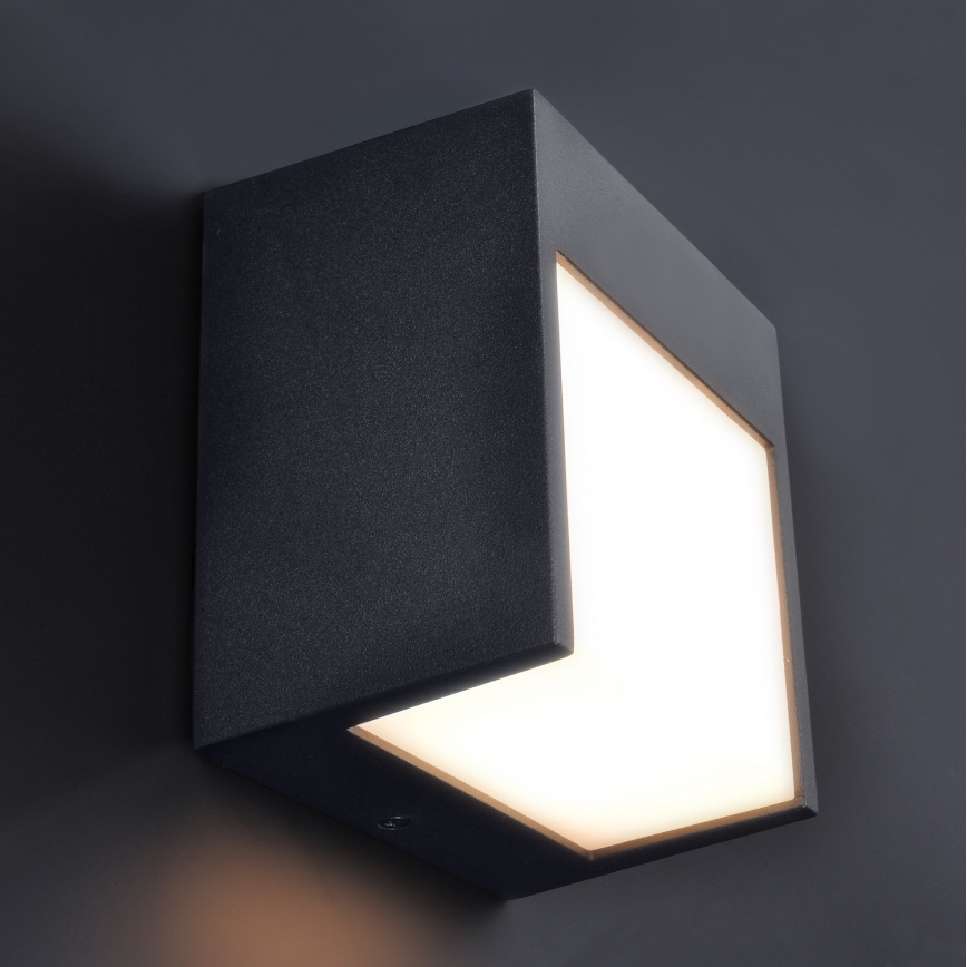 Brilagi - LED Wandlamp voor buiten TERNI LED/12W/230V zwart IP44
