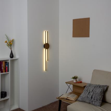 Brilagi - LED Wandlamp WOODY COLLINE LED/15W/230V 80 cm eiken walnoot