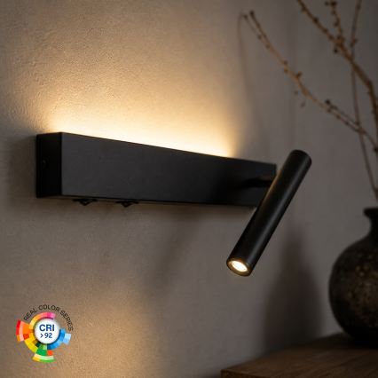 BRILAGI - LED-wandspot ARLIX LED/3W/230V + LED/7W zwart CRI 90
