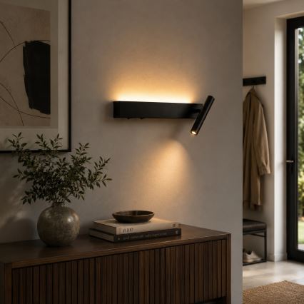 BRILAGI - LED-wandspot ARLIX LED/3W/230V + LED/7W zwart CRI 90