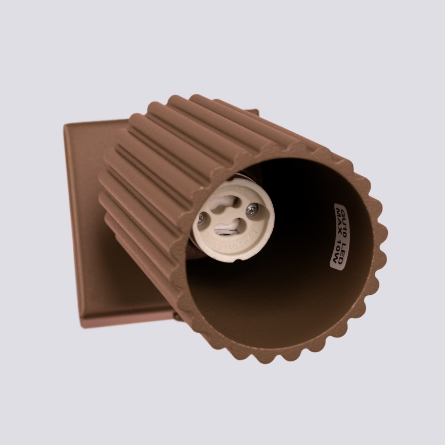 Brilagi - LED-wandspot CRESTO 1xGU10/10W/230V bruin