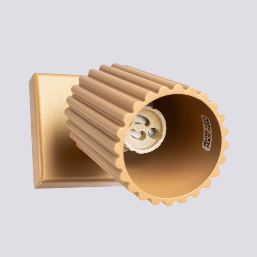 Brilagi - LED wandspot CRESTO 1xGU10/10W/230V goudkleurig