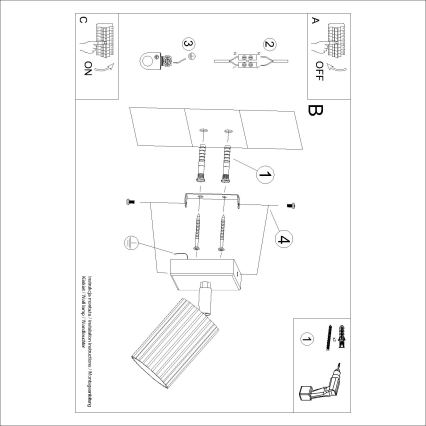 BRILAGI - LED wandspot CRESTO 1xGU10/10W/230V oranje