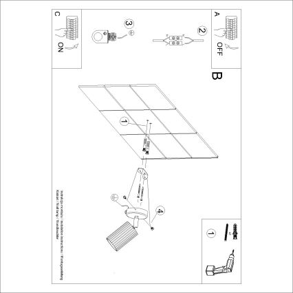 BRILAGI - LED wandspot CRESTO 1xGU10/10W/230V oranje