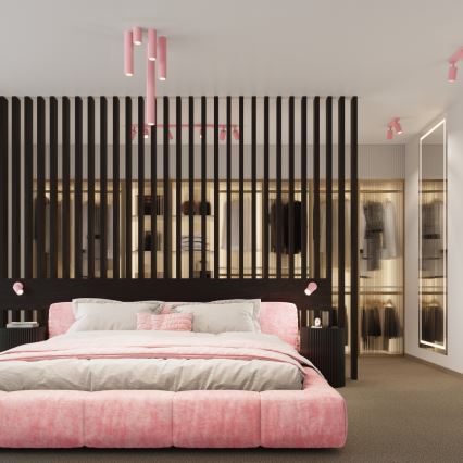 Brilagi - LED wandspot CRESTO 1xGU10/10W/230V roze