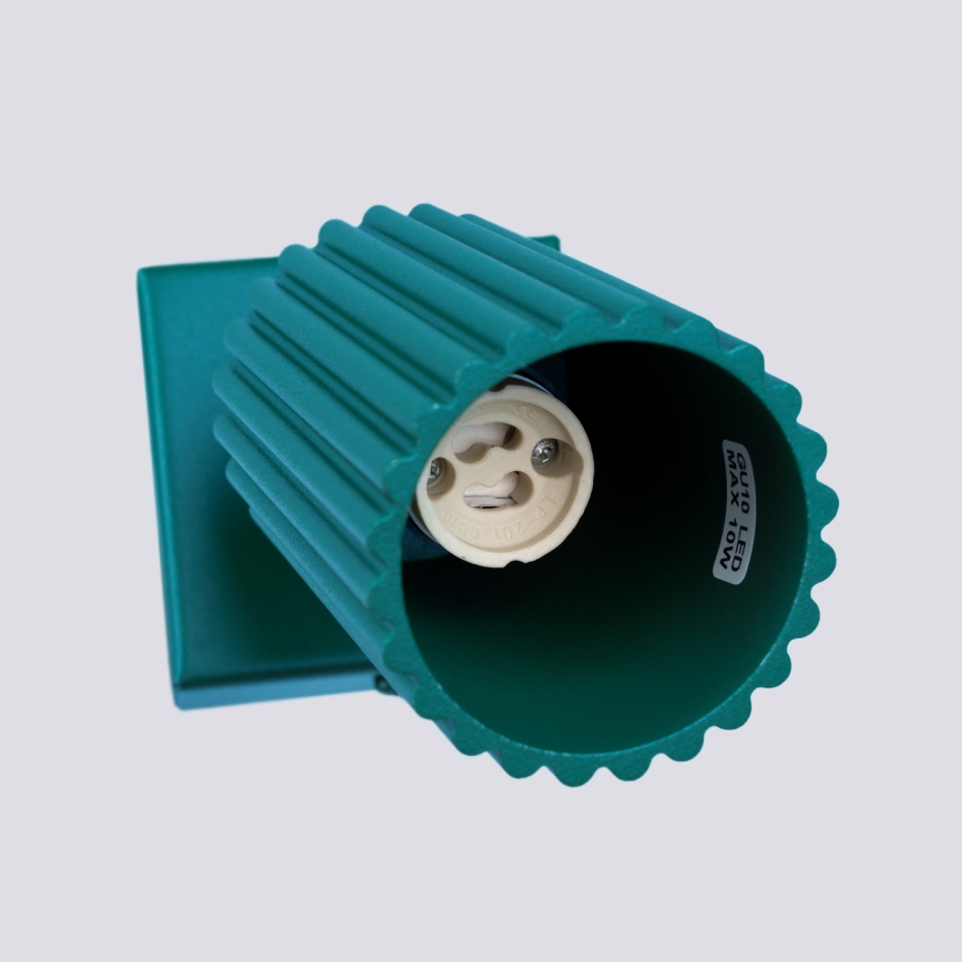 Brilagi - LED wandspot CRESTO 1xGU10/10W/230V turkoois