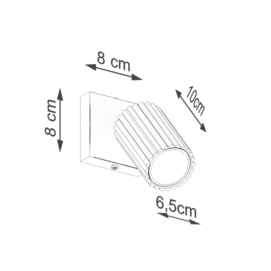 Brilagi - LED-wandspot CRESTO 1xGU10/10W/230V zwart