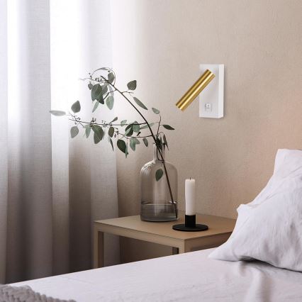 Brilagi - LED Wandspot MAYA LED/3W/230V 4000K wit/goud