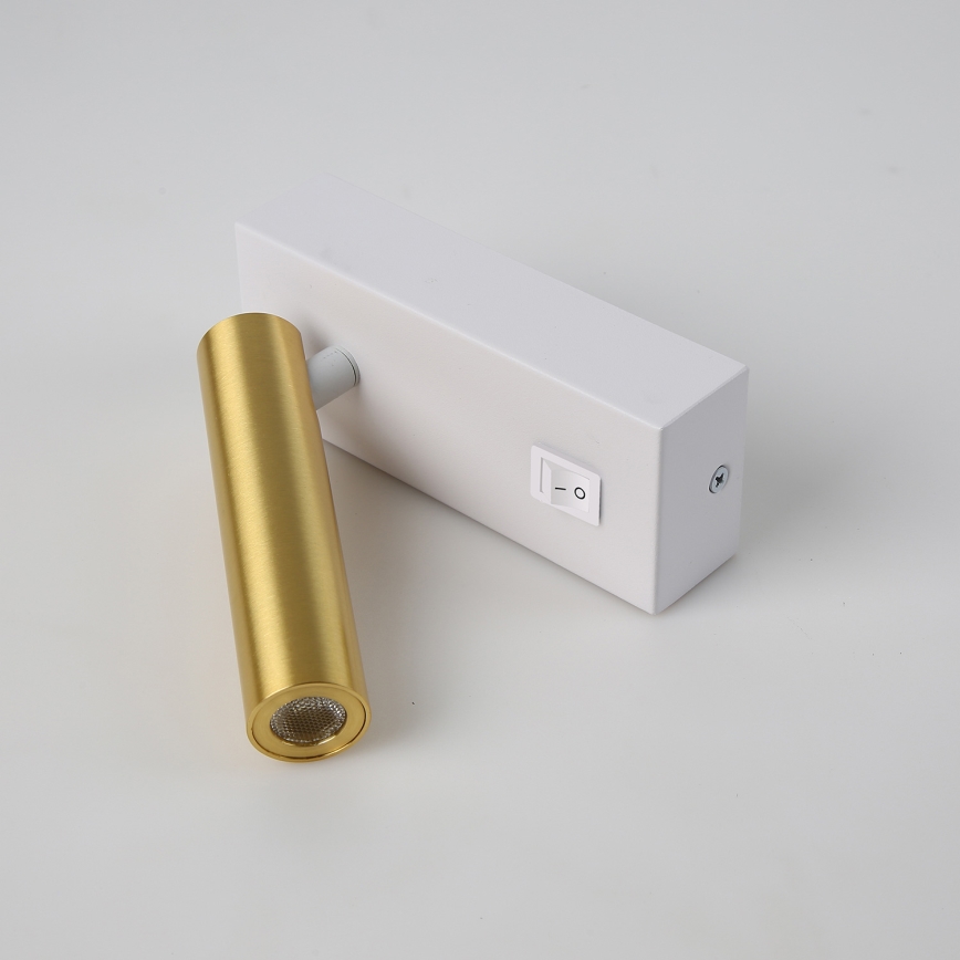 Brilagi - LED Wandspot MAYA LED/3W/230V 4000K wit/goud